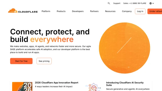 Screenshot of cloudflare.com on port 443