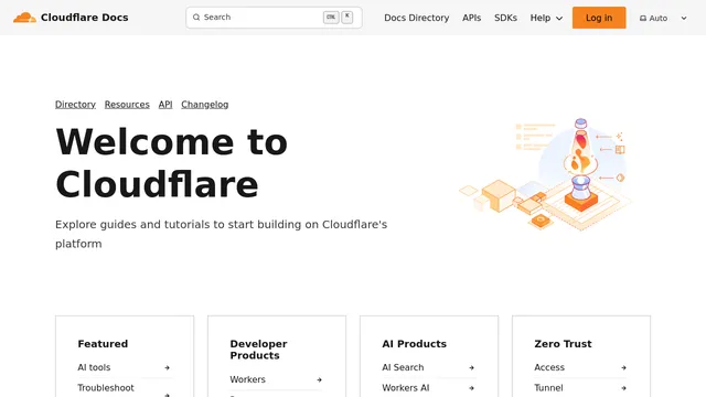 Screenshot of docs.cloudflare.com on port 443