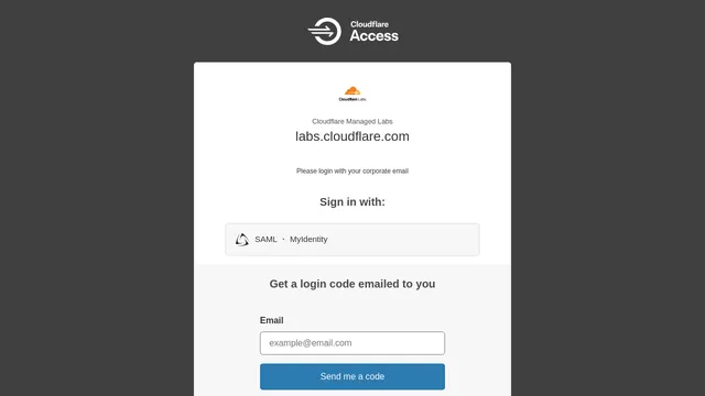 Screenshot of labs.cloudflare.com on port 443