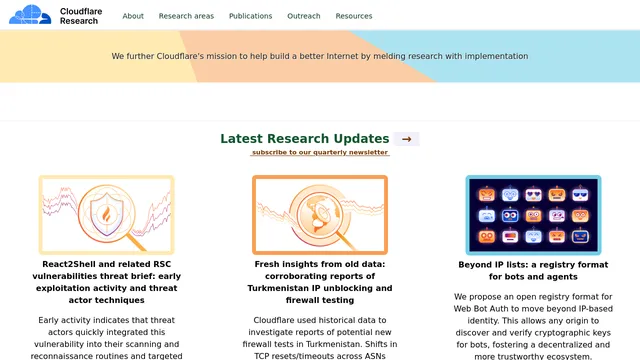 Screenshot of research.cloudflare.com on port 443