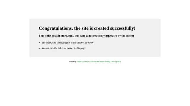 Screenshot of tools.thepowerhost.in on port 443