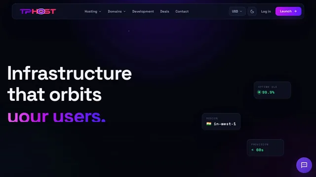 Screenshot of www.thepowerhost.in on port 443