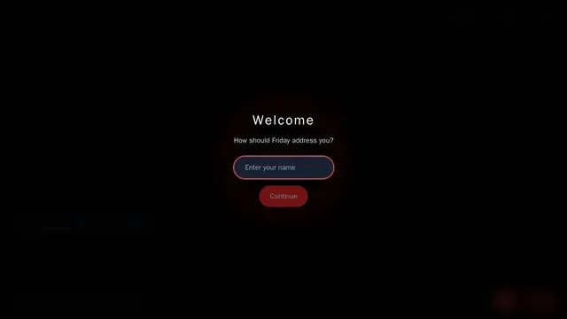 Screenshot of friday.is-an.ai on port 443