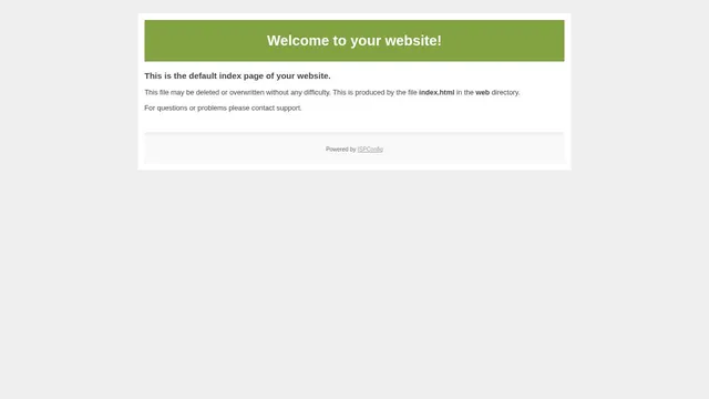 Screenshot of hubuhost.is-an.ai on port 443
