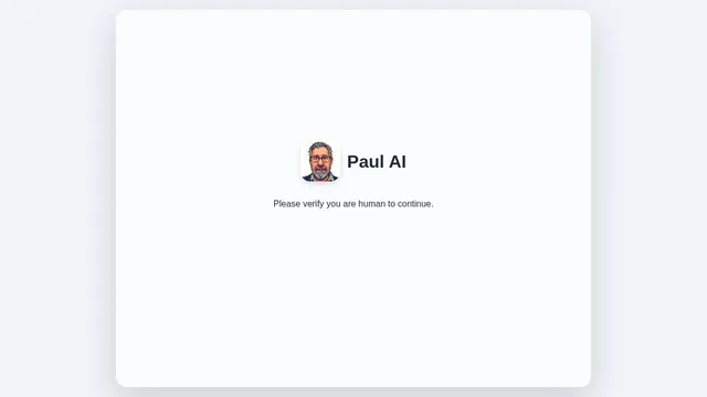 Screenshot of paul.is-an.ai on port 443
