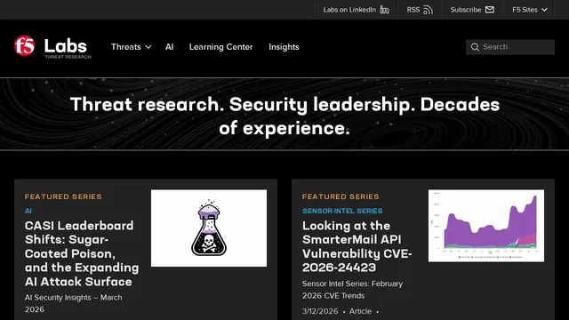 Screenshot of lab.f5.com on port 443