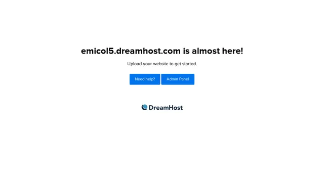Screenshot of emicol5.dreamhost.com on port 443