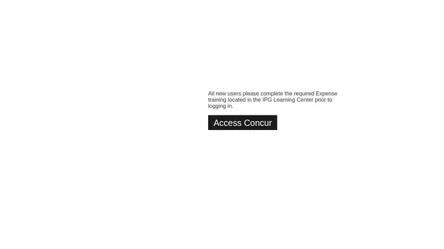 Screenshot of expense.interpublic.com on port 443