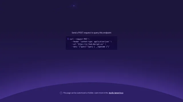 Screenshot of ai-feed.decrypt.co on port 443