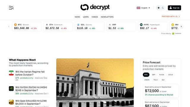 Screenshot of demo-api.decrypt.co on port 443