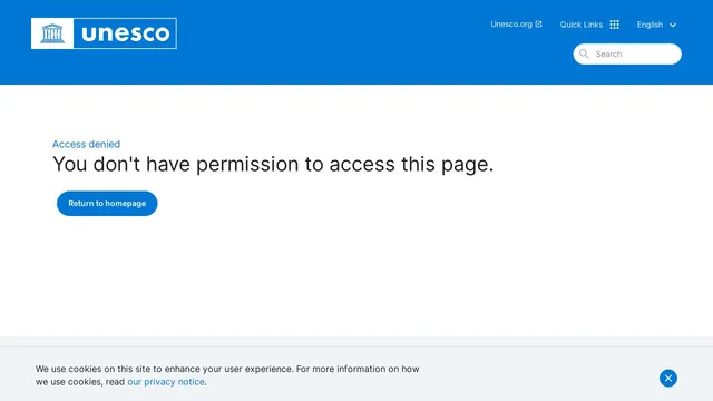 Screenshot of articles.unesco.org on port 443