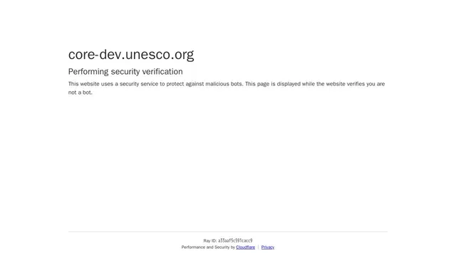 Screenshot of core-dev.unesco.org on port 443