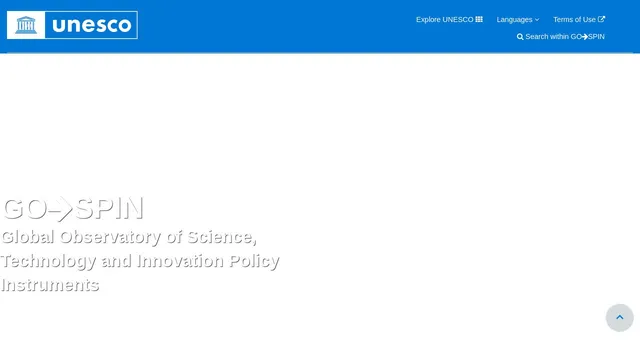 Screenshot of gospin.unesco.org on port 443