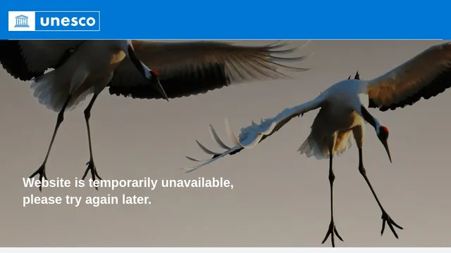 Screenshot of maintenance.unesco.org on port 443