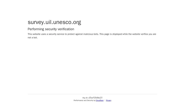Screenshot of survey.uil.unesco.org on port 443