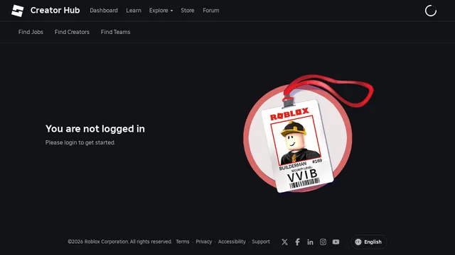 Screenshot of talent.roblox.com on port 443
