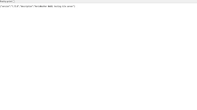 Screenshot of d-dev.v1.mapsgl.api.xweather.com on port 443