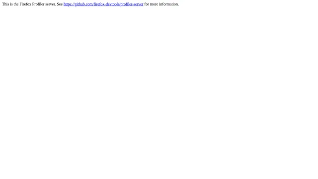 Screenshot of api.profiler.firefox.com on port 443