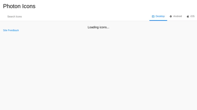 Screenshot of icons.design.firefox.com on port 443