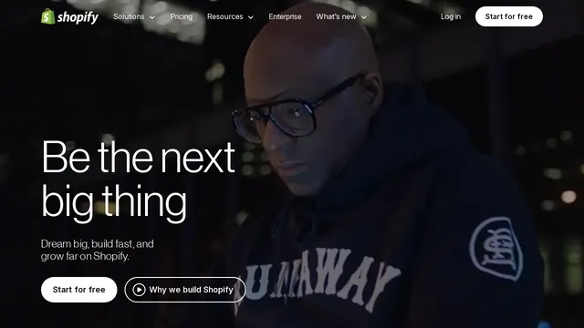 Screenshot of www.shopify.com on port 443