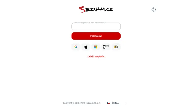 Screenshot of profil.seznam.cz on port 443