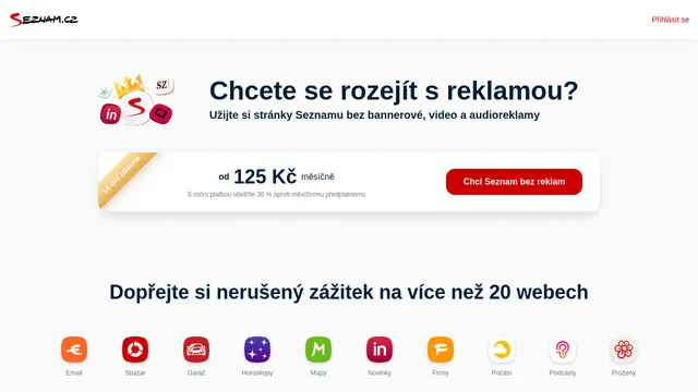 Screenshot of www.bezreklam.seznam.cz on port 443