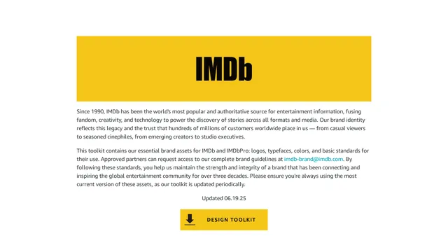 Screenshot of brand.imdb.com on port 443