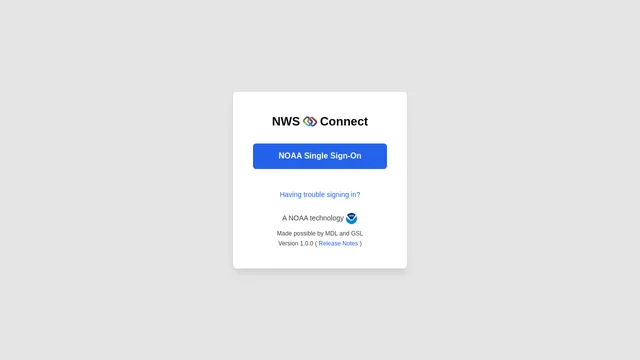 Screenshot of partnerservices-development.nws.noaa.gov on port 443