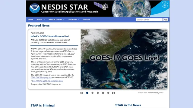 Screenshot of star.nesdis.noaa.gov on port 443