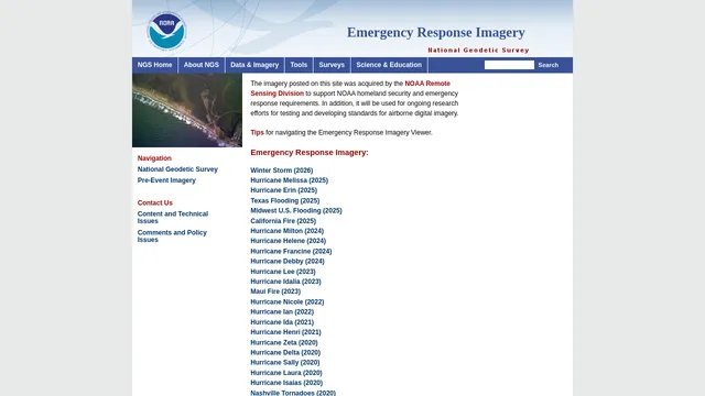 Screenshot of stormscdn.ngs.noaa.gov on port 443