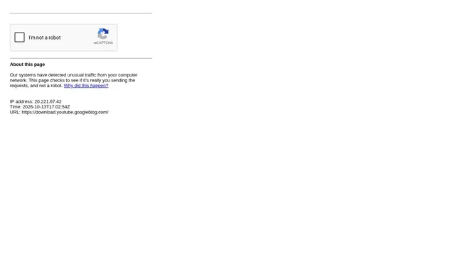 Screenshot of download.youtube.googleblog.com on port 443