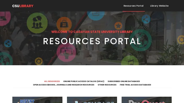 Screenshot of lib.csu.edu.ph on port 443