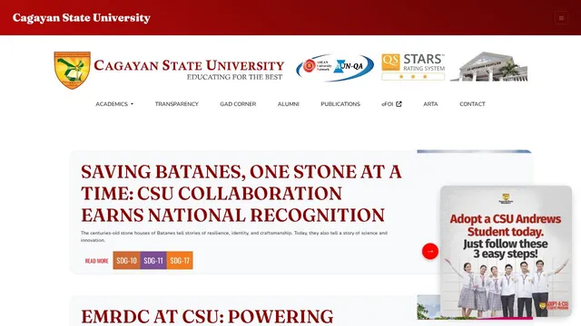 Screenshot of www.csu.edu.ph on port 443