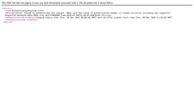 Screenshot of smart-blog.qa.builder-svcs.domain.com on port 443