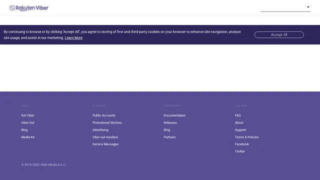 Screenshot of invite.viber.com on port 443
