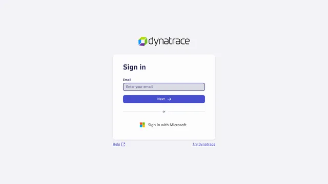 Screenshot of dbp34873.live.dynatrace.com on port 443