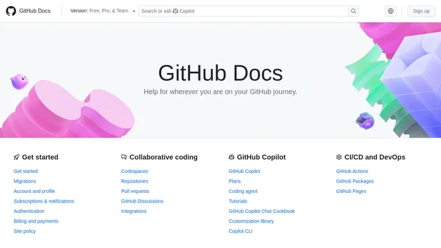 Screenshot of developers.github.com on port 443