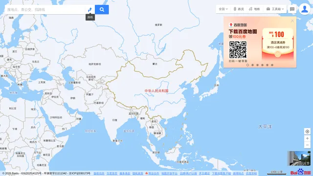 Screenshot of map.baidu.com on port 443