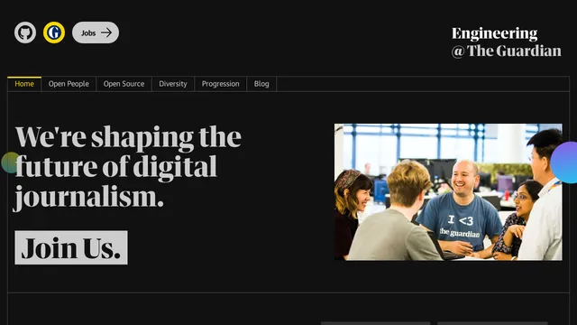 Screenshot of developers.theguardian.com on port 443