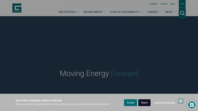 Screenshot of www.gunvorgroup.com on port 443