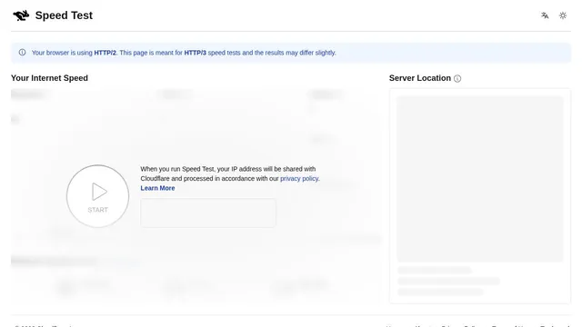 Screenshot of experiment-cca-1.h3.production.speed.cloudflare.com on port 443