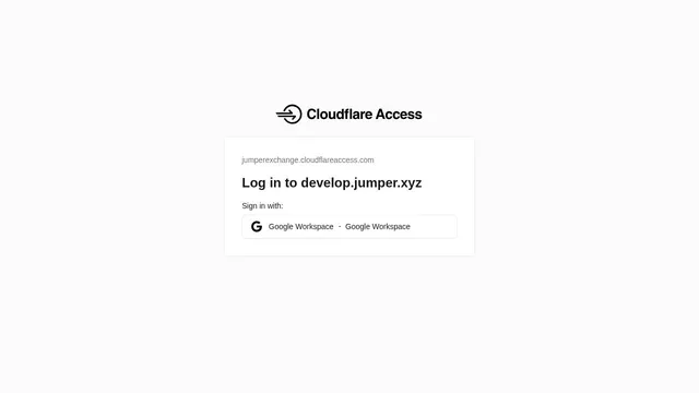 Screenshot of develop.jumper.xyz on port 443