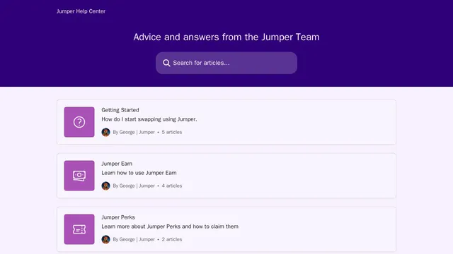 Screenshot of support.jumper.xyz on port 443