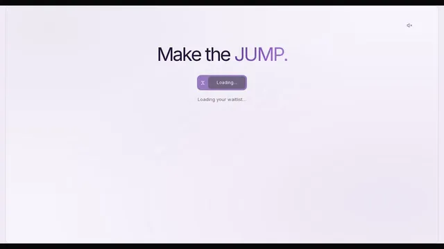 Screenshot of waitlist.jumper.xyz on port 443