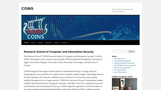 Screenshot of coinsrs01.it.ntnu.no on port 443