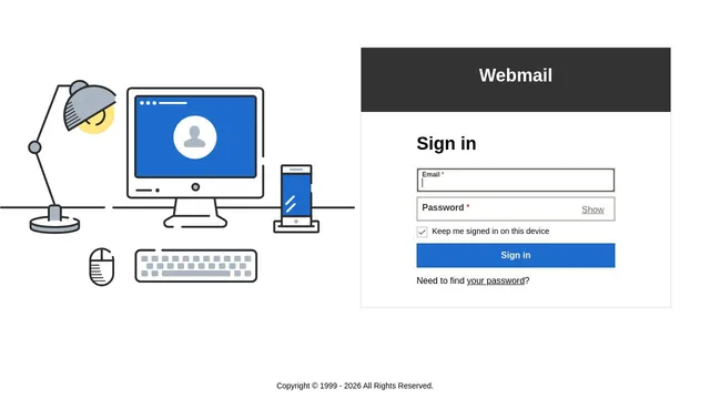 Screenshot of email.valqari.com on port 443