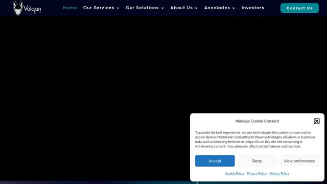 Screenshot of www.valqari.com on port 443
