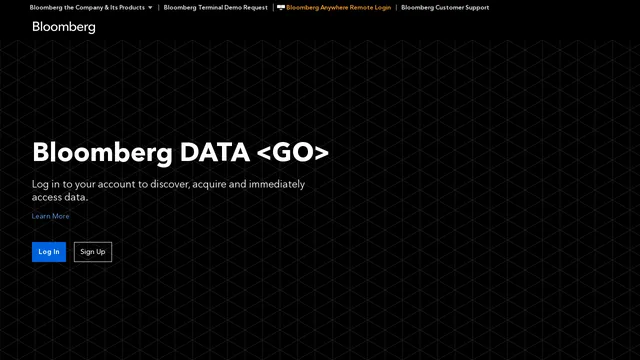 Screenshot of data.bloomberg.com on port 443