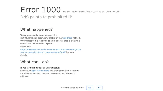 Screenshot of ns084.name.cloud.ibm.com on port 443