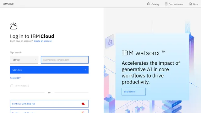 Screenshot of test.cloud.ibm.com on port 443